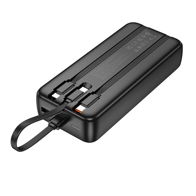 Фото Power Bank Hoco 20000 mAh J132A Sabio 22.5W+PD20W with 3 cables (Black) в магазине vchehle.ua