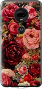 Чохол Квітучі троянди для Motorola Moto G7