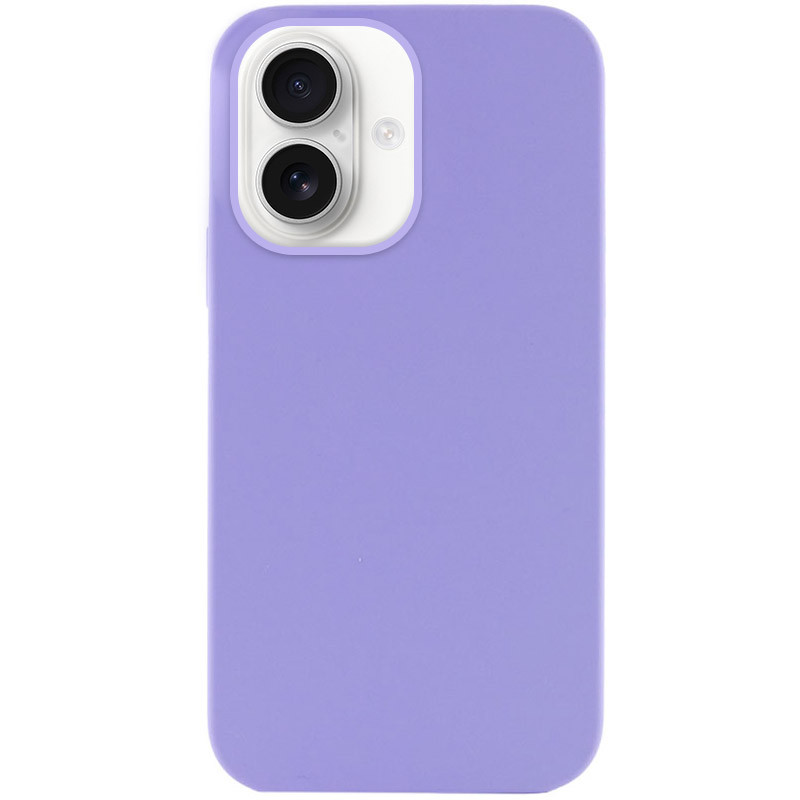 Чехол Silicone Case Full Protective (AA) NO LOGO для Apple iPhone 16 Plus (6.7") (Сиреневый / Dasheen)
