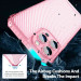 Чехол TPU Ease Carbon color series для Apple iPhone 12 Pro (6.1") (Розовый / Прозрачный) в магазине vchehle.ua