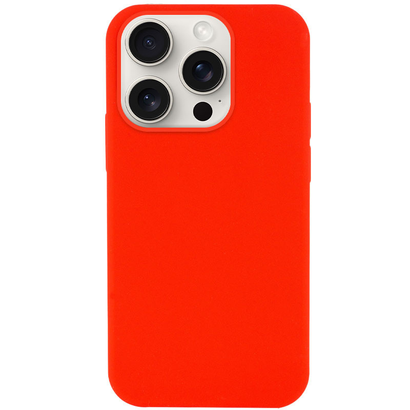 Чехол Silicone Case Full Protective (AA) NO LOGO для Apple iPhone 14 Pro (6.1") (Красный / Red)