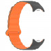 Фото Ремешок Dual-color Magnetic для Xiaomi Mi Band 9/8 (Gray / Orange) в магазине vchehle.ua