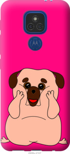 

Чехол Весёлый мопс для Motorola E7 Plus 1113133