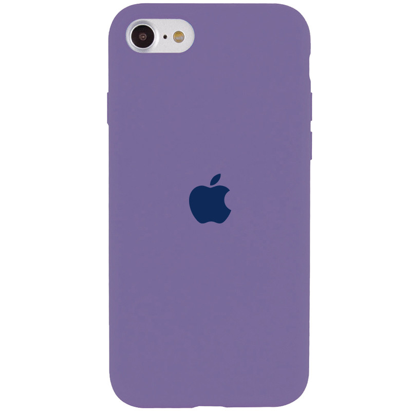 Чехол Silicone Case Full Protective (AA) для Apple iPhone SE (2020) (Серый / Lavender Gray)