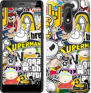 

Чехол Popular logos для Nokia 5.1 667570