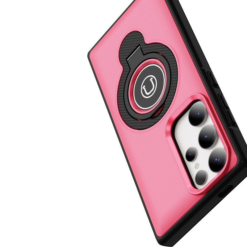 TPU+Textured PC Magnet на Samsung Galaxy S25 Ultra (Pink) в магазині vchehle.ua