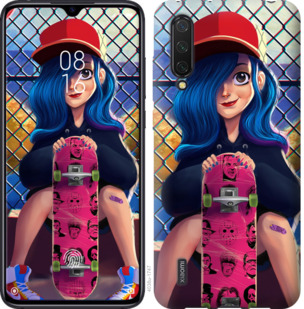 

Чехол Прикольная девочка со скейтбордом для Xiaomi Mi CC9 779533