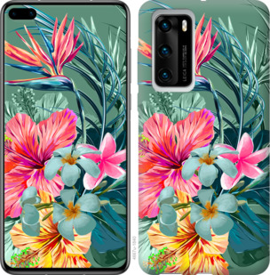 

Чехол Тропические цветы v1 для Huawei P40 934076