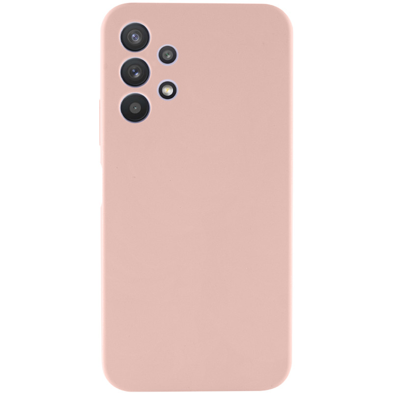 Чехол Silicone Cover Lakshmi Full Camera (AAA) для Samsung Galaxy A32 4G (Розовый / Pink Sand)