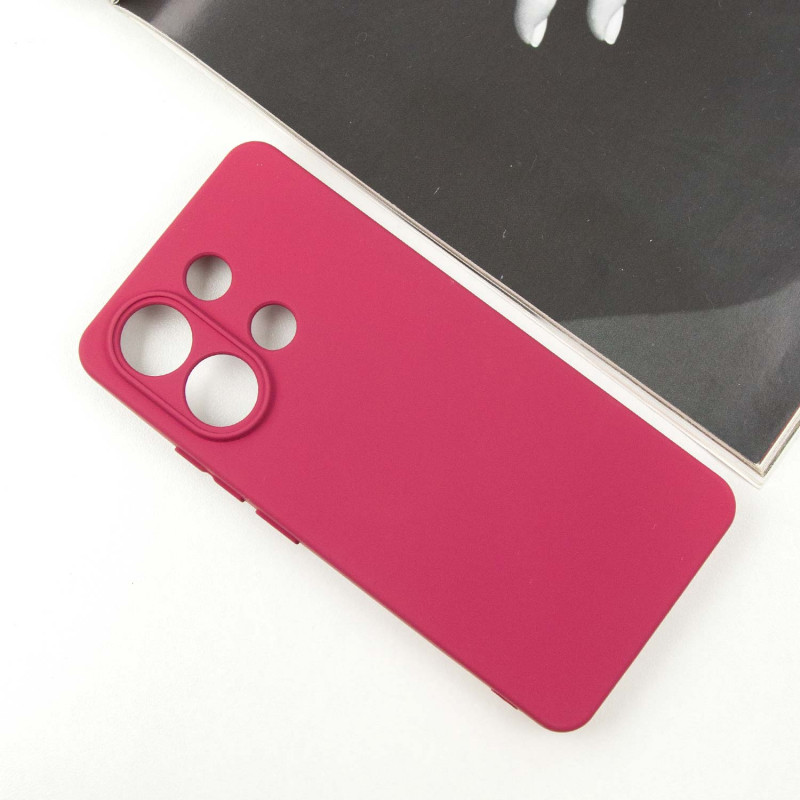 Фото Чохол Silicone Cover Lakshmi Full Camera (A) на Xiaomi Redmi Note 13 4G (Бордовий / Marsala) на vchehle.ua