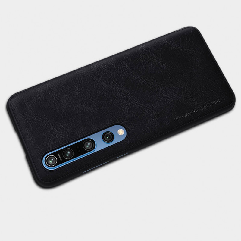 

Шкіряний чохол (книжка) Nillkin Qin Series для Xiaomi Mi 10 (Чорний) 895701