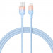Дата кабель Baseus Discolor Series Fast Charging USB to Lightning 2.4A (1m) (P10374900) (Galaxy Blue)