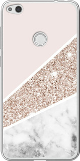 Чехол Пастельный мрамор для Huawei P8 Lite (2017)
