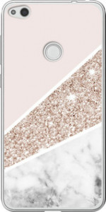Чехол Пастельный мрамор для Huawei P8 Lite (2017)