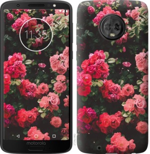 

Чехол Куст с розами для Motorola Moto G6 763508