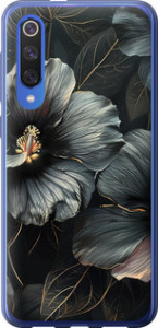 Чехол Черные цветы для Xiaomi Mi 9 SE