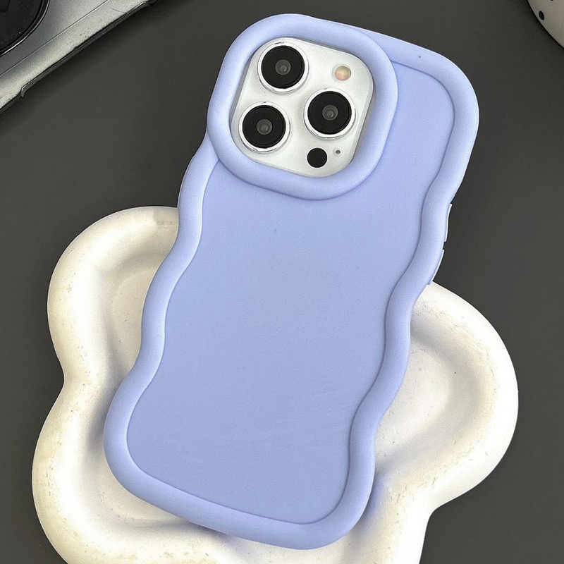 Фото Чохол TPU Ripple на Apple iPhone 16 Pro (6.3") (Lilac Blue) на vchehle.ua