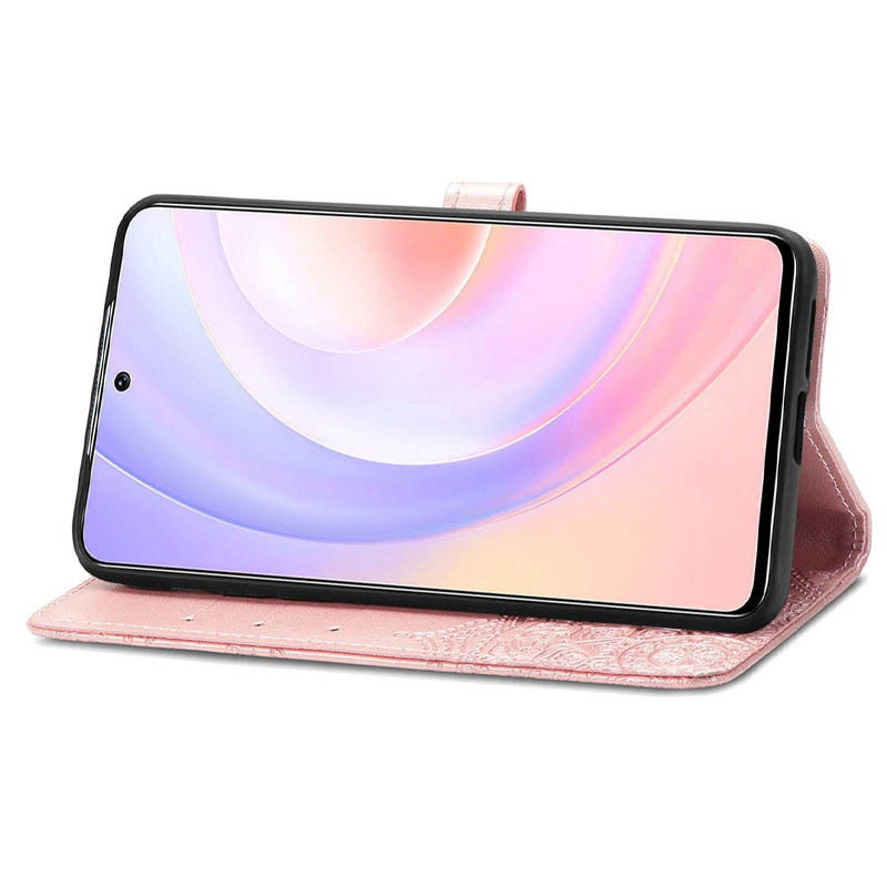 Замовити Шкіряний чохол-книжка Art Case з візитницею на Samsung Galaxy A23 4G (Рожевий) на vchehle.ua