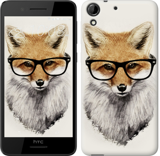 

Чехол Лис в очках для HTC Desire 728G 634321