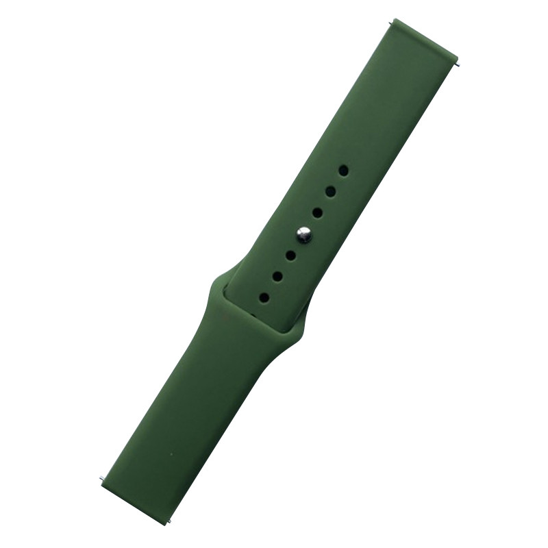 

Силіконовий ремінець Sport на Xiaomi Amazfit/Samsung 20 mm (Зелений / Army green) 904467
