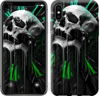 

Чохол Череп-годинник на iPhone XS Max 671753