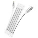 Фото Дата кабель Hoco U103 Magnetic Absorption USB to Lightning (1m) (White) в магазине vchehle.ua
