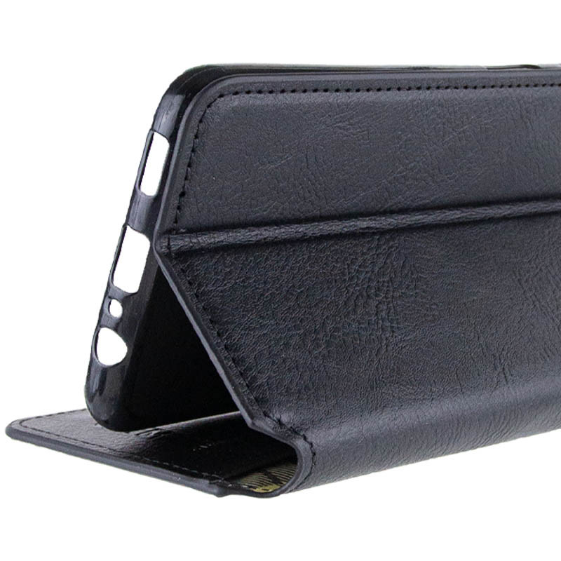 Купити Шкіряний чохол-книжка GETMAN Cubic (PU) на Xiaomi Poco F5 / Note 12 Turbo (Черный) на vchehle.ua