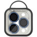 Фото Захисне скло Metal Shine на камеру (в упак.) на Apple iPhone 12 Pro / 11 Pro / 11 Pro Max (Синий / Blue) на vchehle.ua