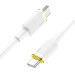 Дата кабель Hoco U109 Type-C to Type-C 100W (1.2m) (White)