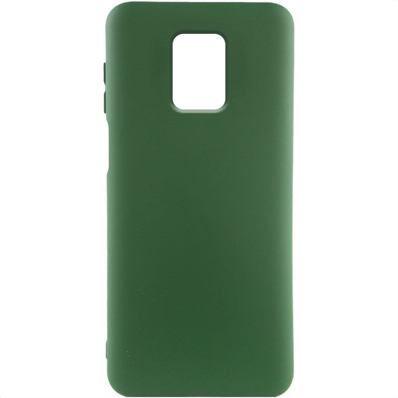 Чохол Silicone Cover Lakshmi (AA) на Xiaomi Redmi Note 9s / Note 9 Pro / Note 9 Pro Max (Зелений / Dark green)