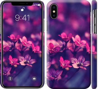 

Чехол Пурпурные цветы для iPhone X 522036