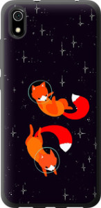 Чехол Лисички в космосе для Xiaomi Redmi 7A