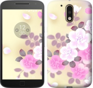Чехол Японские цветы для Motorola Moto G4 / G4 Plus