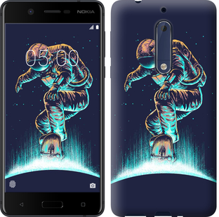 

Чехол Космонавт на скейтборде для Nokia 5 591565