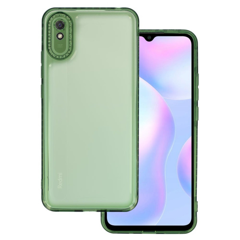 Чехол TPU Starfall Clear для Xiaomi Redmi 9A (Зеленый)