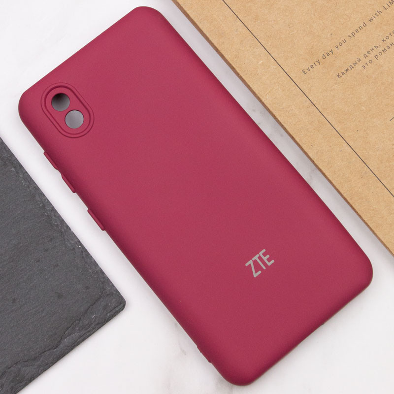 Чехол Silicone Cover My Color Full Camera (A) для ZTE Blade A3 (2020) (Бордовый / Marsala) в магазине vchehle.ua