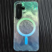 Чехол TPU Shiny Mountain (MagFit) для Samsung Galaxy S24 (Green / Blue) в магазине vchehle.ua