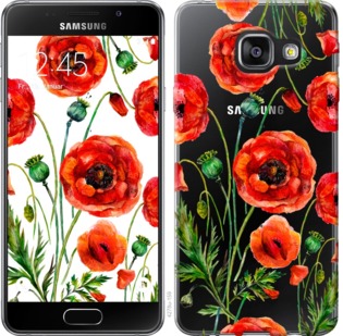 

Чохол Намальовані маки на Samsung Galaxy A3 (2016) A310F 743785
