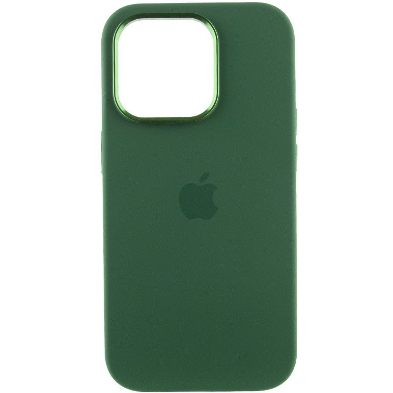 Фото Чохол Silicone Case Metal Buttons (AA) на Apple iPhone 13 Pro Max (6.7") (Зелений / Clover) на vchehle.ua