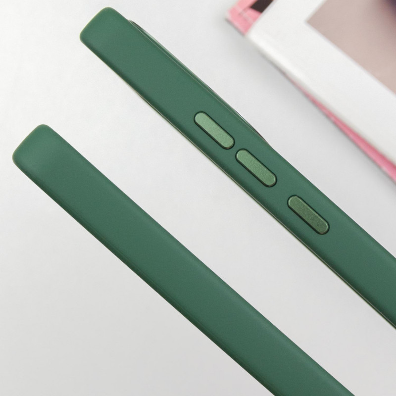 TPU чехол Bonbon Metal Style для Xiaomi Redmi Note 13 Pro 4G / Poco M6 Pro 4G (Зеленый / Pine green) в магазине vchehle.ua