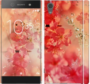 Чехол Розовые цветы для Sony Xperia XA1 Dual