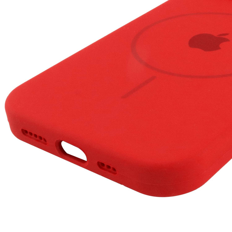 Купити Чохол Silicone Case Full Protective (AA) with Magnetic Safe на Apple iPhone 14 Plus (6.7") (Червоний / Red) на vchehle.ua