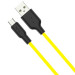 Дата кабель Hoco X21 Plus Silicone MicroUSB Cable (1m) (Black / Yellow) в магазине vchehle.ua