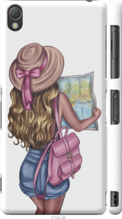 

Чохол Дівчина з картою для Sony Xperia Z3 847147