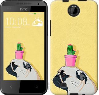 

Чохол Мопс з кактусом на HTC Desire 300 795475