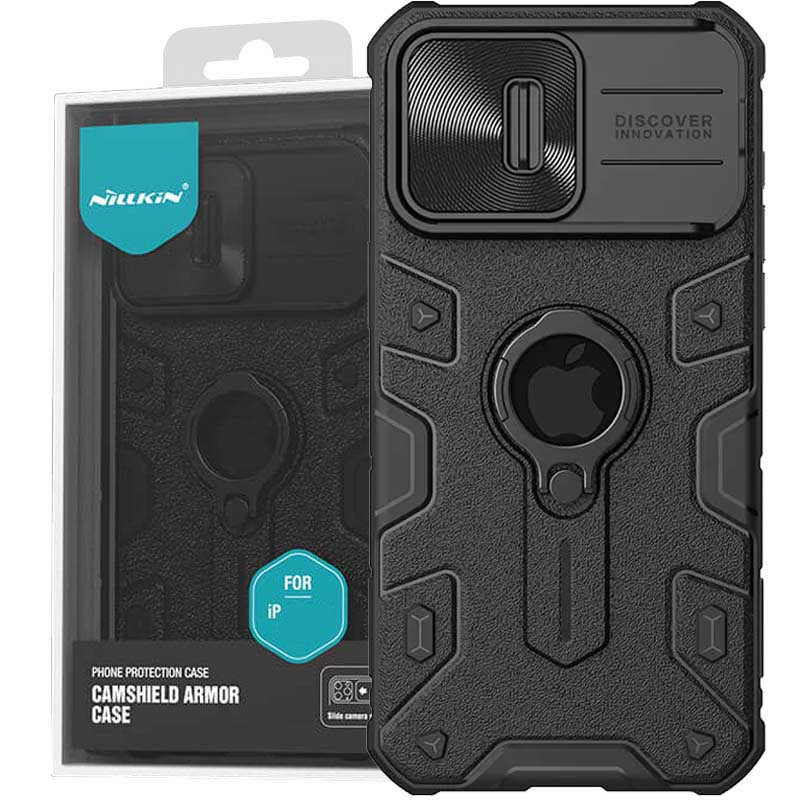 TPU+PC чохол Nillkin CamShield Armor (шторка на камеру) на Apple iPhone 15 Pro (6.1")