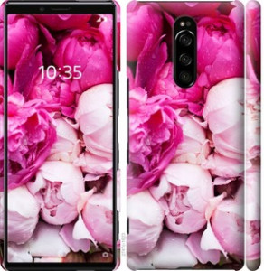 Чехол Розовые пионы для Sony Xperia XZ4