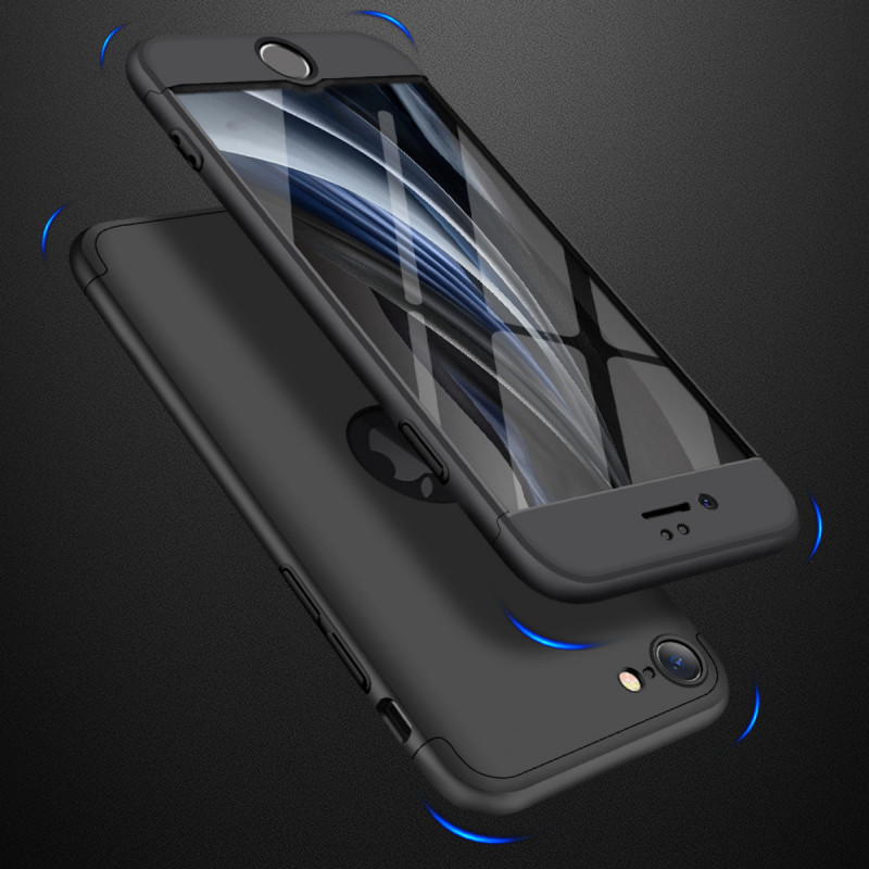Купить Пластиковая накладка GKK LikGus 360 градусов (opp) с лого для Apple iPhone 7 / 8 (4.7") (Черный) на vchehle.ua