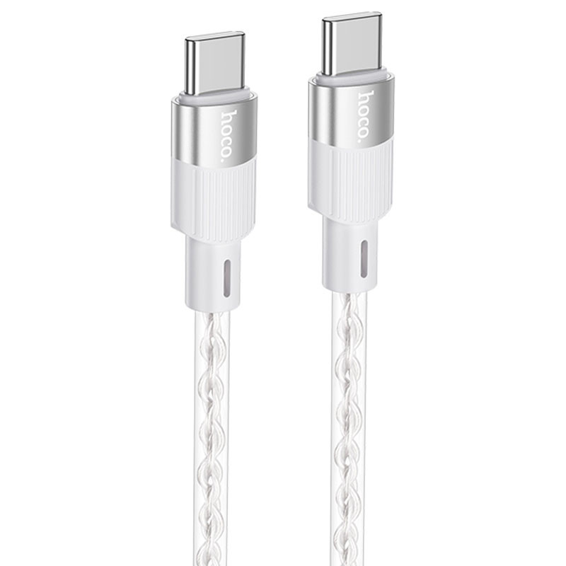 Дата кабель Hoco X99 Crystal Junction Type-C to Type-C 60W (1m) (Gray)