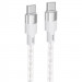 Дата кабель Hoco X99 Crystal Junction Type-C to Type-C 60W (1m) (Gray)